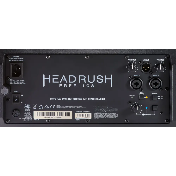 HEADRUSH FRFR-108 MKII Monitor de Escucha para Guitarra Eléctrica 2000W Rango Completo Woofer 8" Bluetooth 2 Entradas XLR/Jack Salida XLR 4 HEADRUSH FRFR-108 MKII Monitor de Escucha para Guitarra Eléctrica 2000W Rango Completo Woofer 8" Bluetooth 2 Entradas XLR/Jack Salida XLR 4