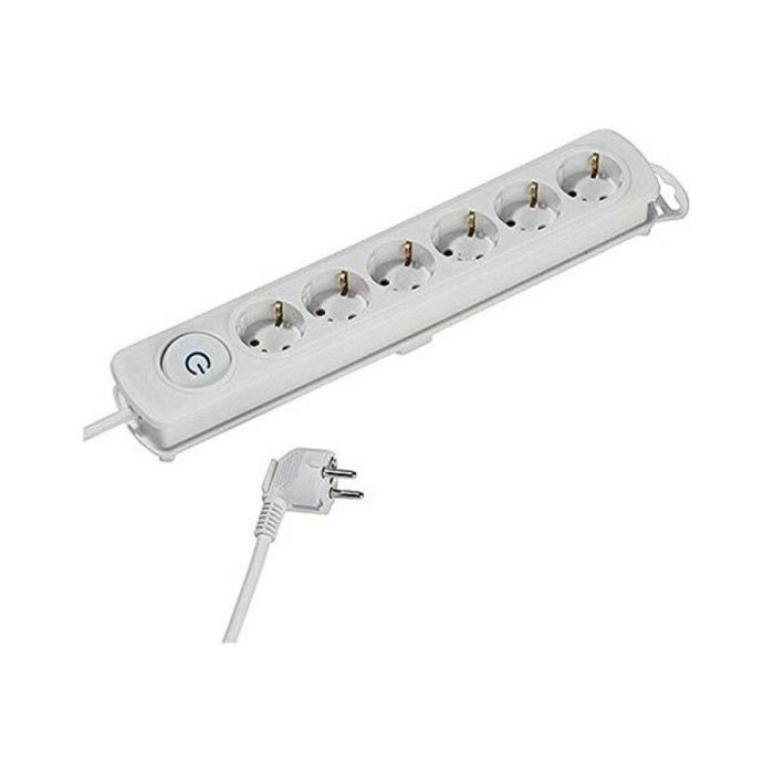Regleta Enchufes 6 Tomas con Interruptor Vivanco 37647 1,4 m Blanco Regleta Enchufes 6 Tomas con Interruptor Vivanco 37647 1,4 m Blanco