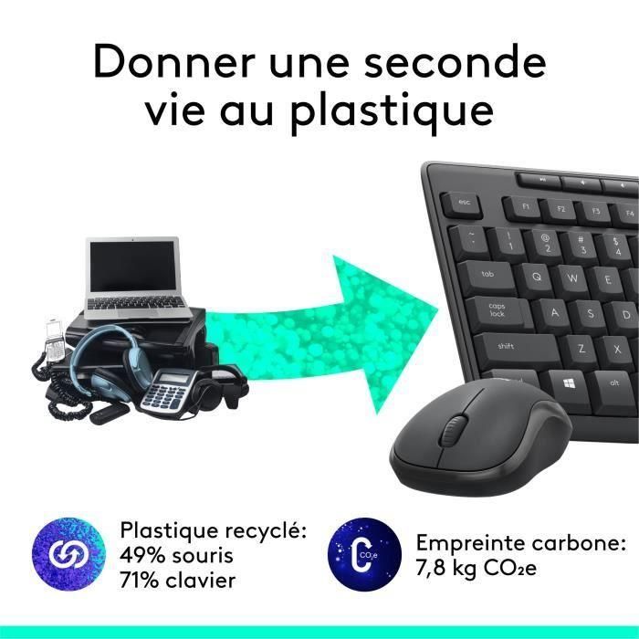 LOGITECH - Combo de teclado - Ratón inalámbrico y silencioso - MK295 4 LOGITECH - Combo de teclado - Ratón inalámbrico y silencioso - MK295 4