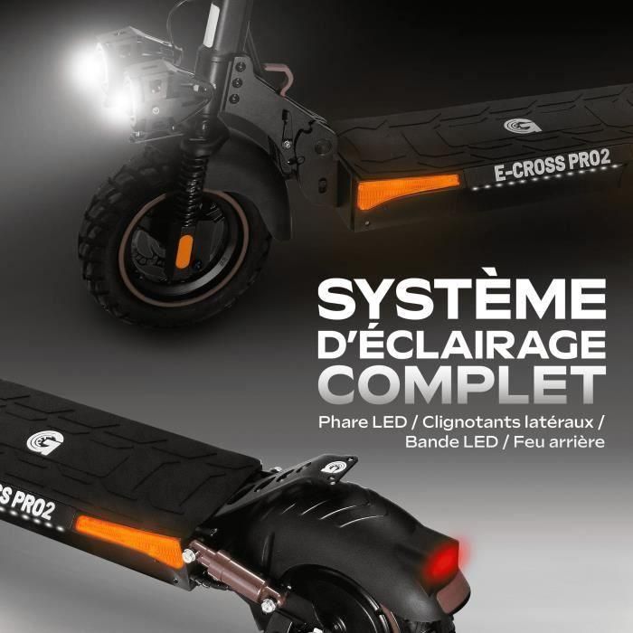 Patinete eléctrico todo terreno - URBANGLIDE - ECROSS PRO 2 - 10 - 48V - 800 W - 13Ah - Autonomía 50KM 5 Patinete eléctrico todo terreno - URBANGLIDE - ECROSS PRO 2 - 10 - 48V - 800 W - 13Ah - Autonomía 50KM 5