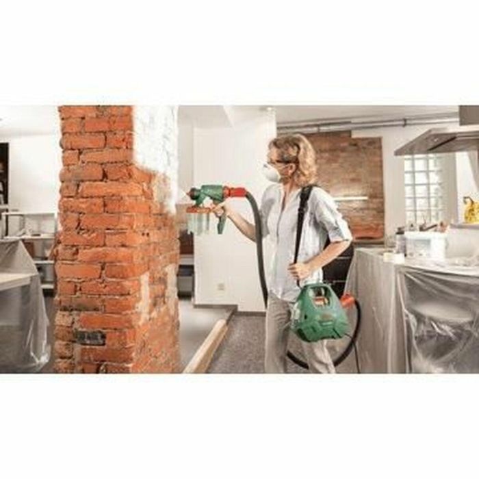 Bosch PFS 3000-2 Pistola de Pintura Eléctrica 650W para Paredes, Barniz, Lacas y Manchas, Depósito 1L, Manguera 2m 12