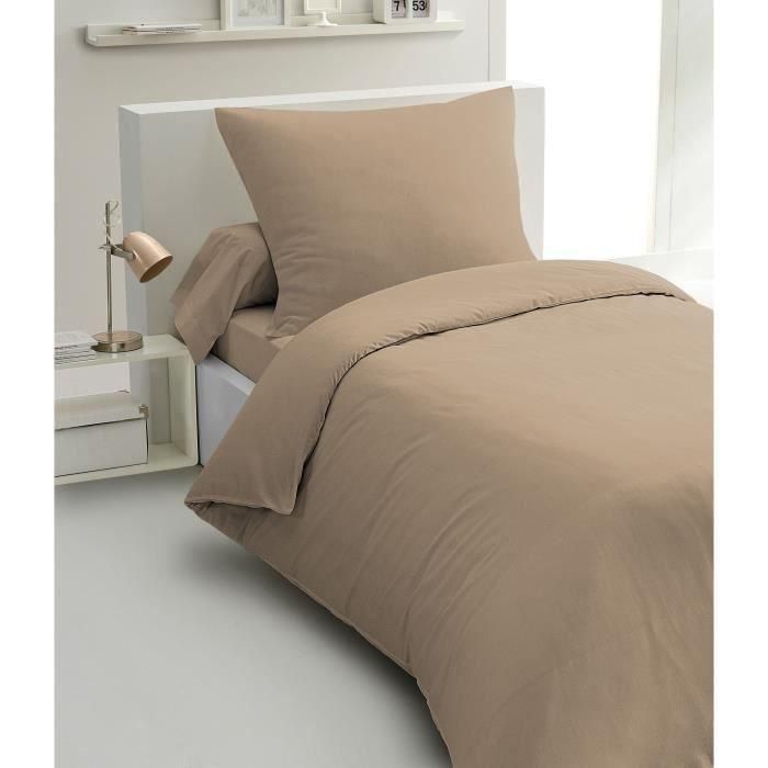 Home Linge Passion HP72071 Juego de Edredón 2 Piezas Microfibra 82g 140x200 cm Beige Home Linge Passion HP72071 Juego de Edredón 2 Piezas Microfibra 82g 140x200 cm Beige