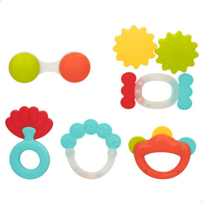 Set de sonajeros Colorbaby 6 Piezas 12,5 x 1,5 x 6,5 cm (6 Unidades) 2