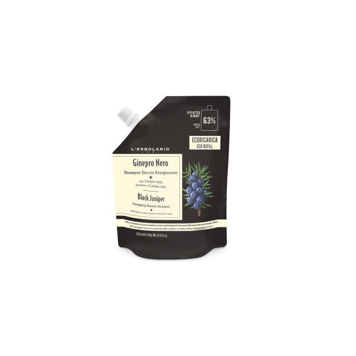L'ERBOLARIO Enebro Negro Eco Recarga Gel de Baño 500 ml