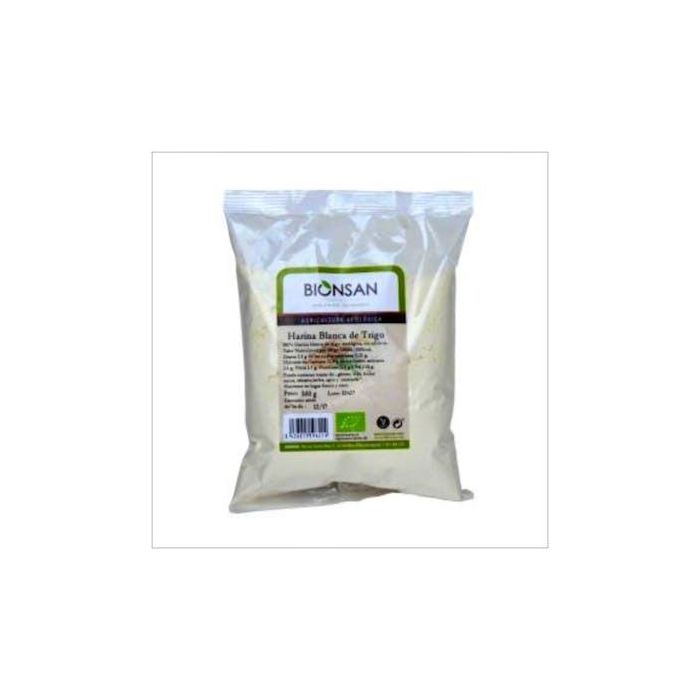 BIONSAN Harina de Trigo Blanca 500g Eco. Ideal para Masas, Rebozados y Pan. Apta para Vegetarianos y Veganos.