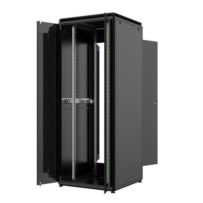 Lanview Rack Cabinet 42U 800x800x2053mm Free-standing con Puerta de Cristal Templado para Servidores y Cableado de Datos 1 Lanview Rack Cabinet 42U 800x800x2053mm Free-standing con Puerta de Cristal Templado para Servidores y Cableado de Datos 1