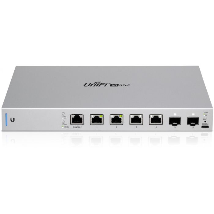Ubiquiti US-XG-6POE Switch Gestionado 4+2 Puertos 10G Ethernet PoE++ Montaje en Rack 1U UniFi