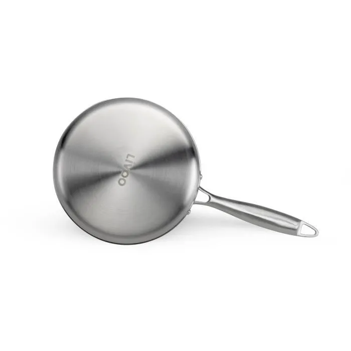 Livoo MEP160 Cacerola de acero inoxidable de 18 cm - Triplemente acero inoxidable - Apta para todo tipo de fuegos, incluida la inducción - Fabricada en Francia 3