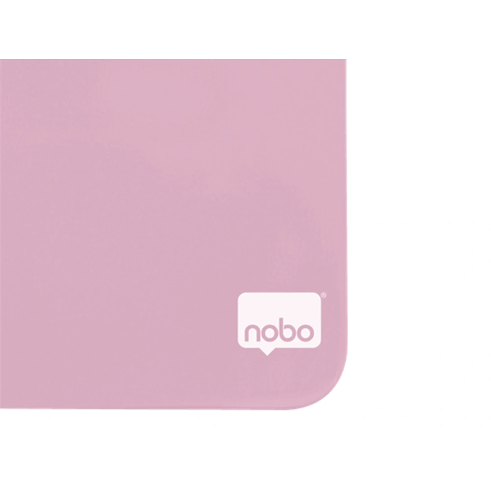 Nobo Pizarra Magnética Blanca para Hogar Color Rosa 360x360 mm 2