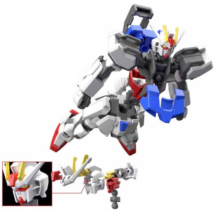 BANDAI HOBBY Figura Strike Gundam Mobile Suit Gundam SEED Entry Grade 1/144 Compatible con Action Base 2