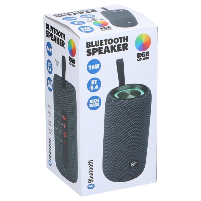 Altavoz bluetooth rgb 16 W, ø8 x 16,8 cm 1 Altavoz bluetooth rgb 16 W, ø8 x 16,8 cm 1