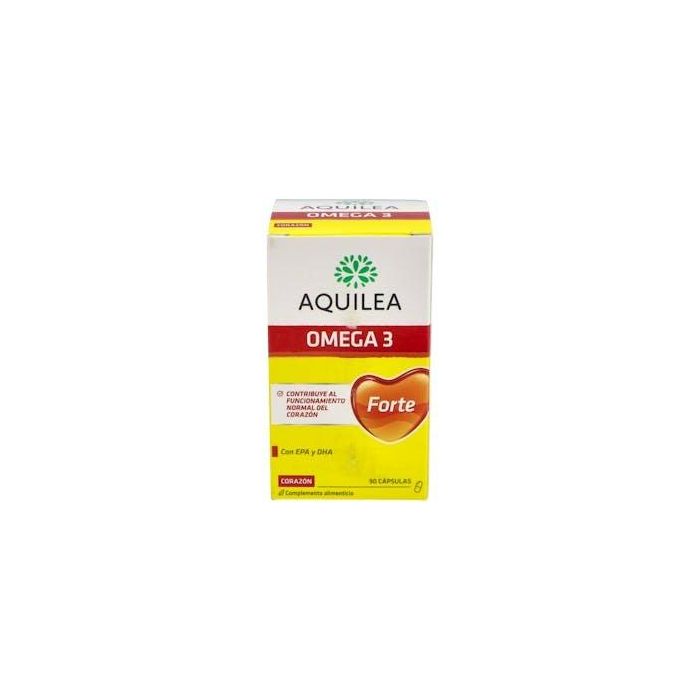 Aquilea OMEGA 3 FORTE Cápsulas 90 unidades | Suplemento Omega-3 EPA DHA para Colesterol y Salud Cardiovascular con Vitamina E