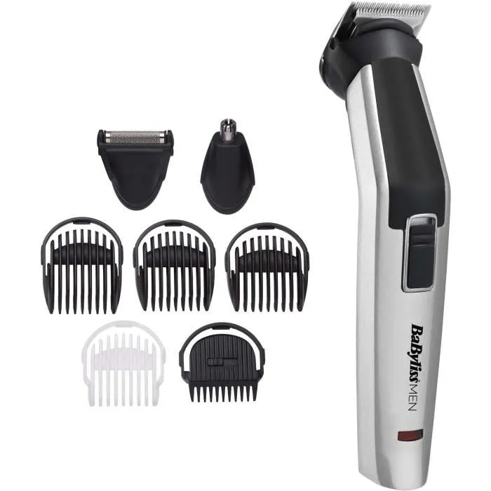 Babyliss MT726E Recortadora de Titanio Inalámbrica Multifunción 8 en 1 con 3 Accesorios Intercambiables y Cabezales Lavables 0 Babyliss MT726E Recortadora de Titanio Inalámbrica Multifunción 8 en 1 con 3 Accesorios Intercambiables y Cabezales Lavables 0