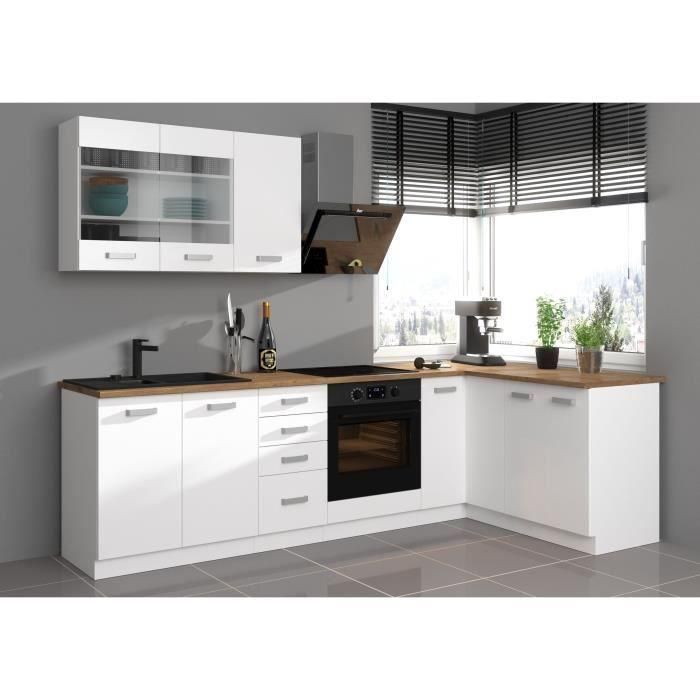 ATLAS Unidad alta con 2 puertas batientes - Decoración blanca - L80 cm 4 ATLAS Unidad alta con 2 puertas batientes - Decoración blanca - L80 cm 4