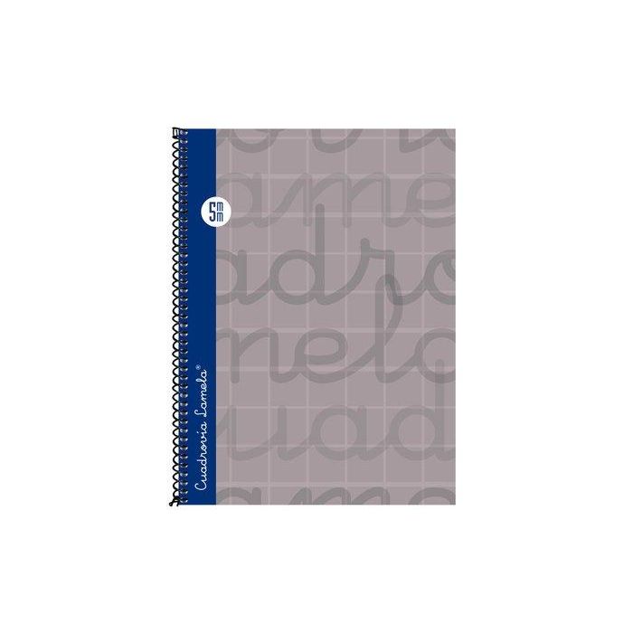 Lamela Bloc Tapa Forrada 4º 80H Cuadrovia 5 Mm Gris (Set de 5)