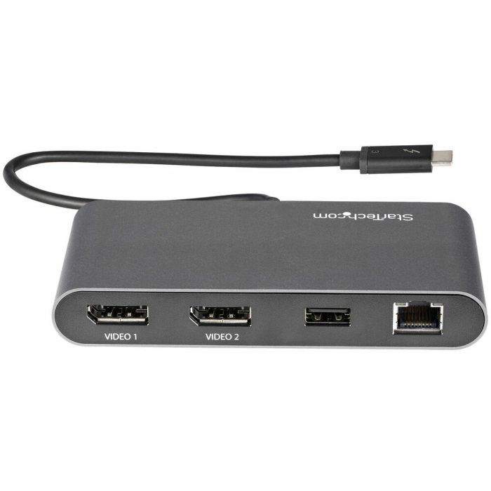 Dockstation Startech TB3DKM2DPL 4K Ultra HD Gris 3 Dockstation Startech TB3DKM2DPL 4K Ultra HD Gris 3