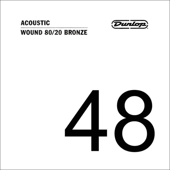 Cuerda Acústica Dunlop 80/20 Bronze .048 1 Cuerda Acústica Dunlop 80/20 Bronze .048 1