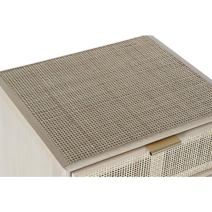DKD Home Decor Cajonera Scandi Natural Dorado 5 Cajones 100.5 x 42 x 36.5 cm Paulownia/MDF 1