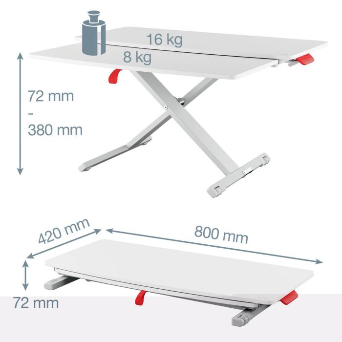 Convertidor de escritorio de pie Leitz Ergo Cosy 7 Convertidor de escritorio de pie Leitz Ergo Cosy 7