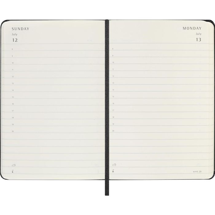 Agenda 2026 Tapa Dura 12 Meses Diaria P (9 X 14 Cm) Negra Moleskine Dhb12Dc2Y26 1