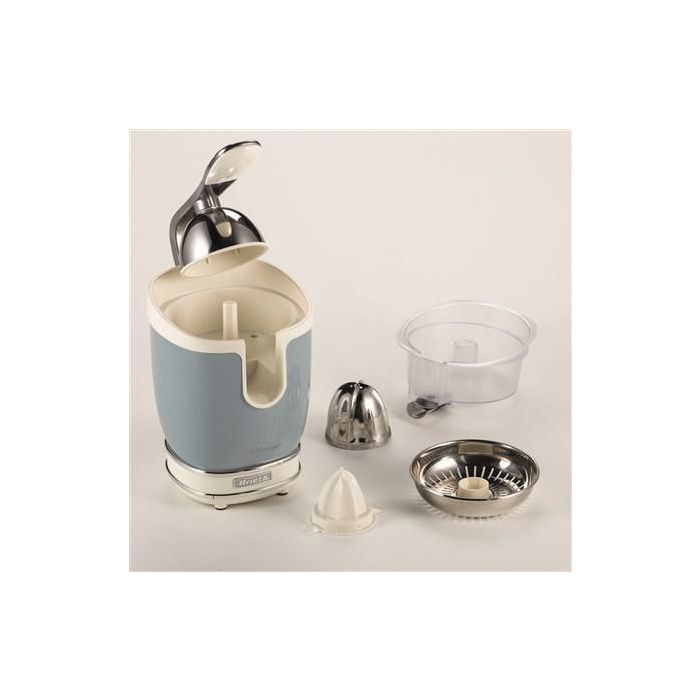 Ariete 413/05 Exprimidor Vintage Azul para Zumos Saludables con Mango a Presión y Doble Cono 2