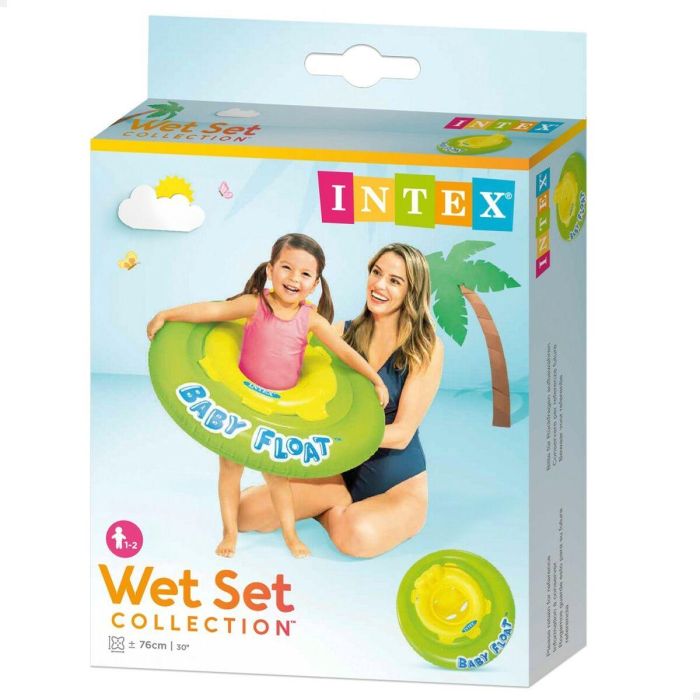 Flotador de bebé Intex Amarillo Verde Ø 76 cm (12 Unidades) 1 Flotador de bebé Intex Amarillo Verde Ø 76 cm (12 Unidades) 1
