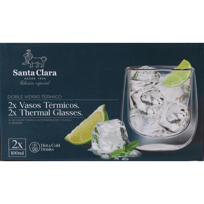 Set 2 Vasos térmicos Boro 100 ml Santa Clara (2 Cajas) 1 Set 2 Vasos térmicos Boro 100 ml Santa Clara (2 Cajas) 1