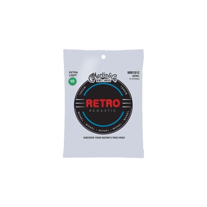 Juego Acústica Retro Monel 12St. Extra Light .010 Juego Acústica Retro Monel 12St. Extra Light .010