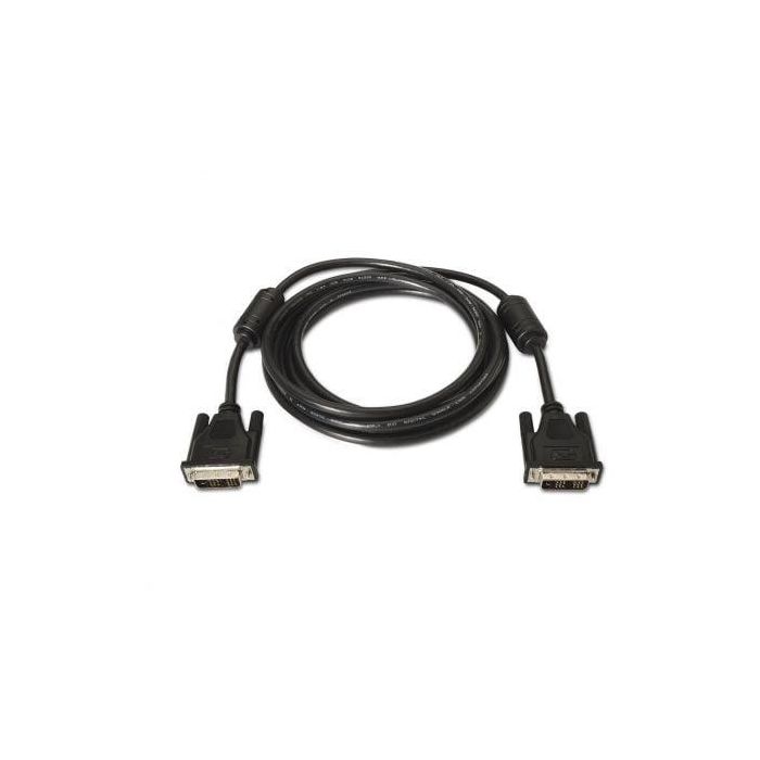 Aisens Cable DVI a DVI Dvi18+1-M Negro 1.8M - Conector 18+1 macho, 1600x1200, ferrita 1 Aisens Cable DVI a DVI Dvi18+1-M Negro 1.8M - Conector 18+1 macho, 1600x1200, ferrita 1