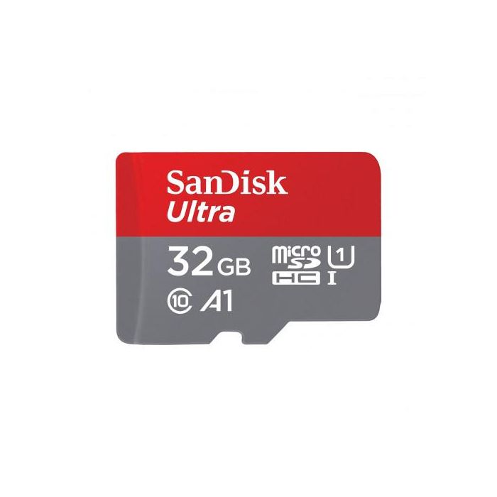 Tarjeta de Memoria SanDisk Ultra 32GB microSD HC UHS-I con Adaptador/ Clase 10/ 120MBs