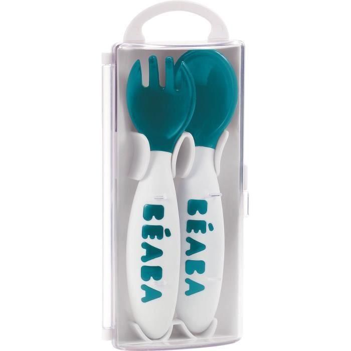 BEABA Set de 2 cubiertos ergo 2nd age blue 1 BEABA Set de 2 cubiertos ergo 2nd age blue 1