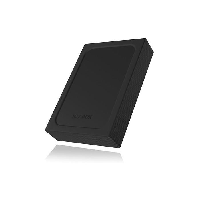 2.5 6cm 1x SATA 2.5" (bis 15 mm BH) zu 1x USB 3.0 Host. Schreibschutz Funktion. Aluminium + Siliconschutzhülle. ICY BOX 2