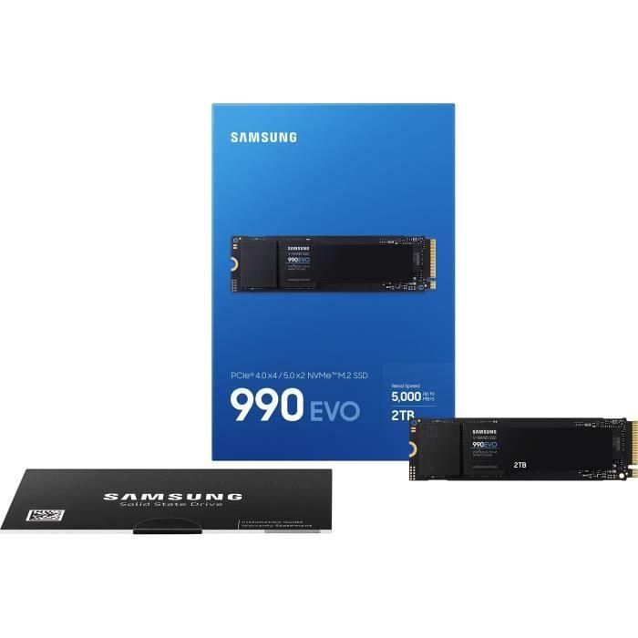 Disco SSD Samsung 990 EVO 2TB/ M.2 2280 PCIe 5.0/ Compatible con PS5 y PC/ Full Capacity 3 Disco SSD Samsung 990 EVO 2TB/ M.2 2280 PCIe 5.0/ Compatible con PS5 y PC/ Full Capacity 3