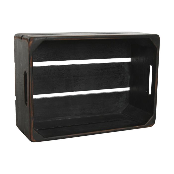 Caja Tradicional DKD Home Decor Negro 30 x 15 x 40 cm Set de 3 2