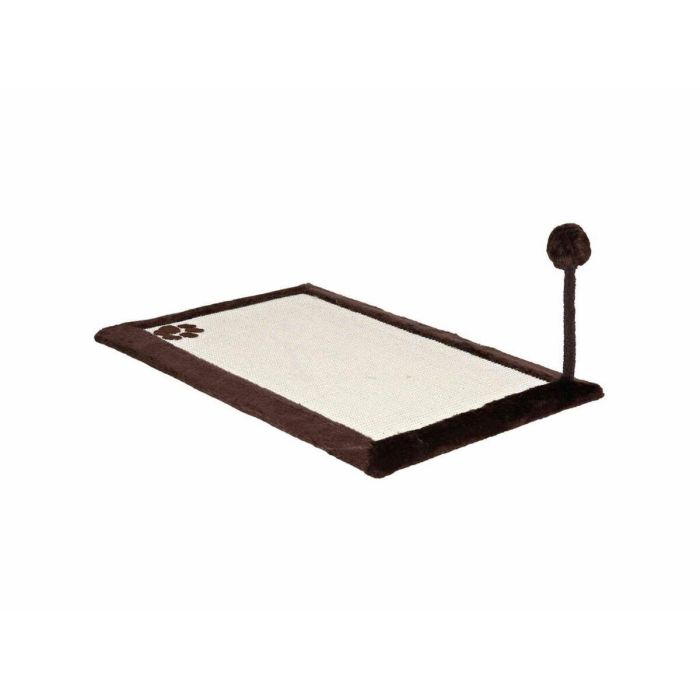 Trixie TRI4047974043233 Alfombra Rascadora con Juguete de Sisal y Felpa, 70x45 cm, Natural/Marrón 3 Trixie TRI4047974043233 Alfombra Rascadora con Juguete de Sisal y Felpa, 70x45 cm, Natural/Marrón 3