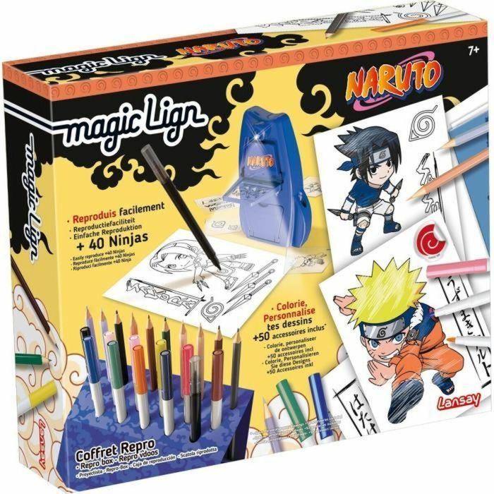 Lansay LAN3181860205327 Magic Lign Naruto Repro Box 100 ilustraciones A partir de 7 años 2