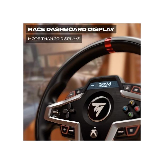 Thrustmaster T248 Volante de carreras y pedales magnéticos con retroalimentación híbrida T-HD, pantalla T-RD para Xbox Series X/S, One, PC 4