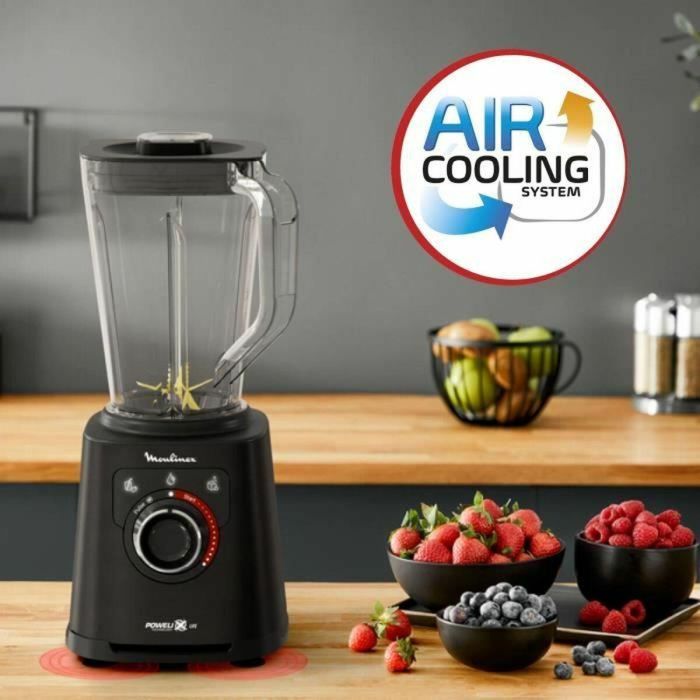 Batidora Moulinex, Vaso ligero irrompible 2 L, Batidora de alta velocidad, Cuchillas Powelix Life, Fácil limpieza, PerfectMix + LM88A810 1 Batidora Moulinex, Vaso ligero irrompible 2 L, Batidora de alta velocidad, Cuchillas Powelix Life, Fácil limpieza, PerfectMix + LM88A810 1