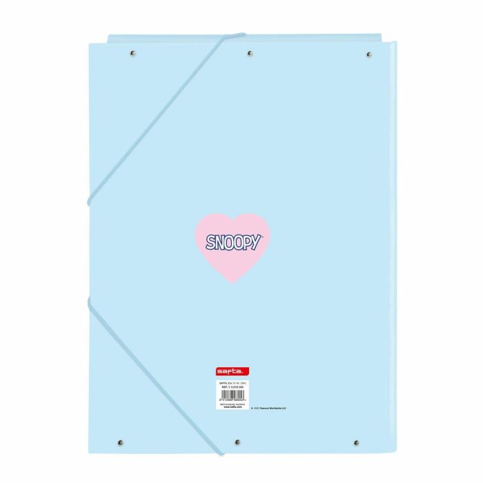Carpeta de anillas Snoopy Love Azul A4 26 x 33.5 x 2.5 cm 1