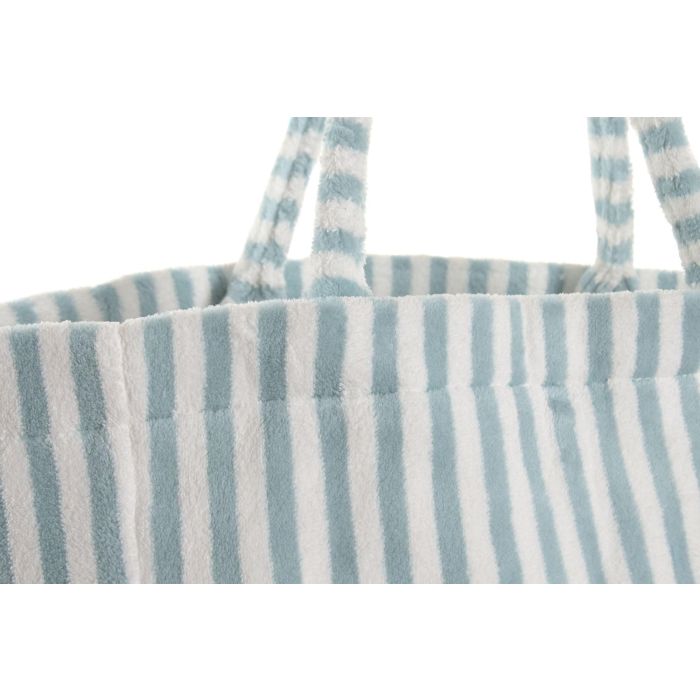 DKD Home Decor Bolso Mediterraneo Azul Amarillo 24 x 35 x 58 cm (4 Unidades)