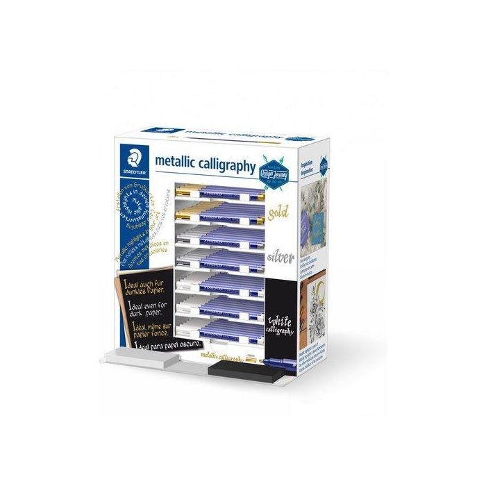 Marcador T.Opaca No Perm. Staedtler 8325 Metalico Expositor De 70