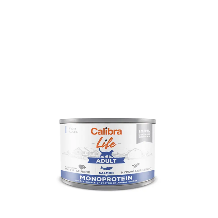 Calibra Cat Life Lata Adulto Salmón 6x200 gr
