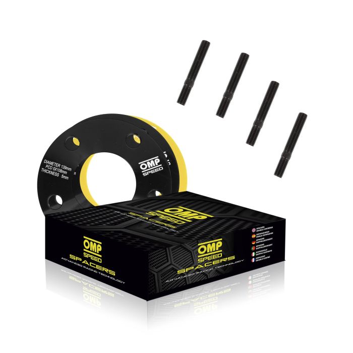 Omp OMPS08742001 Separadores de Rueda Doble Centraje 20mm 5x114.3 CB 64.1 M12x1.5 Aluminio Forjado 6061-T6 Negro (Set de 2) Omp OMPS08742001 Separadores de Rueda Doble Centraje 20mm 5x114.3 CB 64.1 M12x1.5 Aluminio Forjado 6061-T6 Negro (Set de 2)