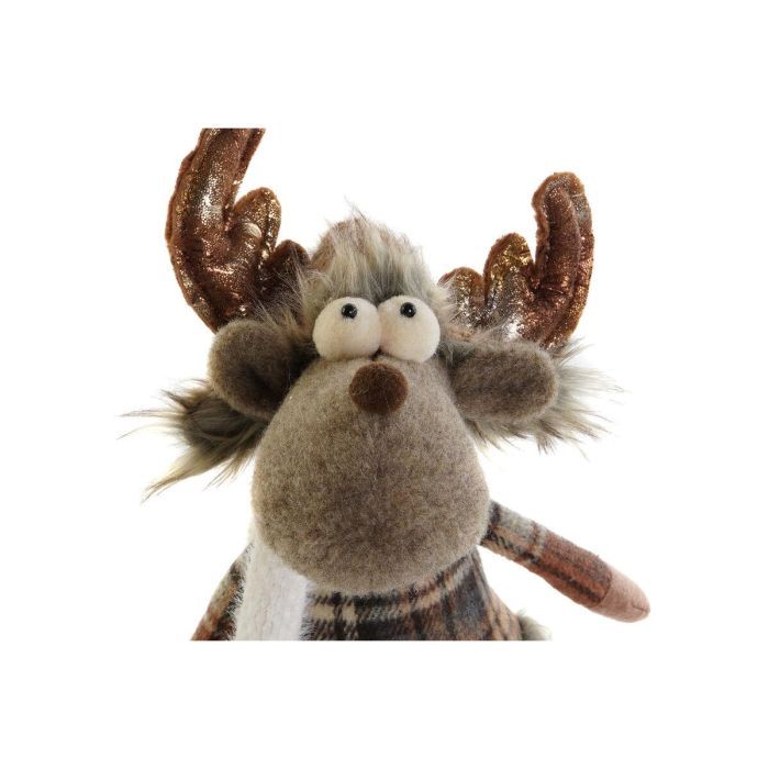 Figura DKD Home Decor Marron 12 x 35 x 14 cm (2 Unidades) 2 Figura DKD Home Decor Marron 12 x 35 x 14 cm (2 Unidades) 2