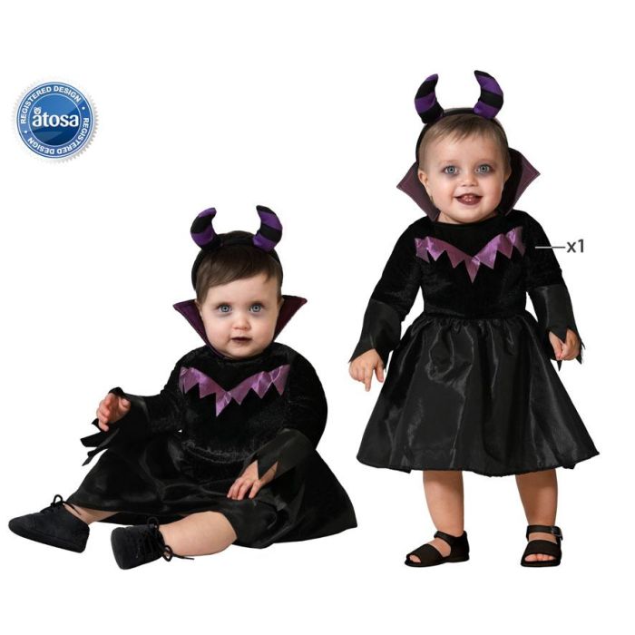 Disfraz Vestido Malvada Negro Bebé Niña 24 Meses Disfraz Vestido Malvada Negro Bebé Niña 24 Meses