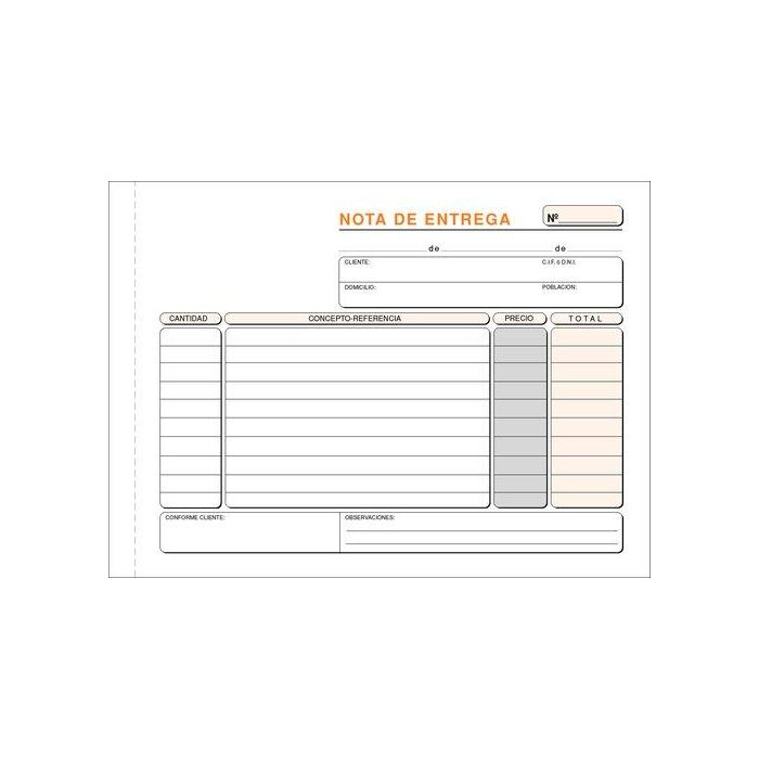 Talonario Entregas 4º Apaisado Loan (Set de 10)