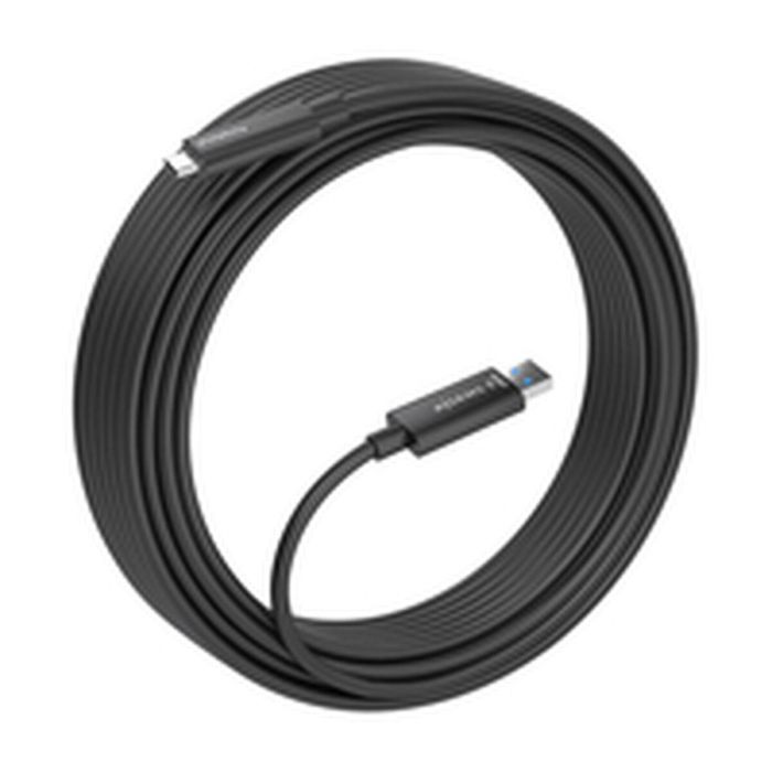 AISENS - CABLE USB3.2 GEN2x1 10GBPS AOC SOLO DATOS, USB-A/M-USB-C/M, NEGRO, 15M 2 AISENS - CABLE USB3.2 GEN2x1 10GBPS AOC SOLO DATOS, USB-A/M-USB-C/M, NEGRO, 15M 2