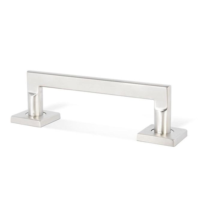 Herrajes ALK Manillón Rental C200 Aluminio Níquel Satinado para Puertas, 200mm entre Agujeros, Interior/Exterior