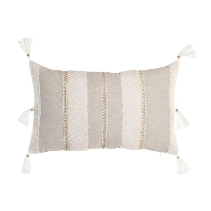 Cojin Boho DKD Home Decor Crudo Natural 50 x 30 cm (2 Unidades) 0 Cojin Boho DKD Home Decor Crudo Natural 50 x 30 cm (2 Unidades) 0