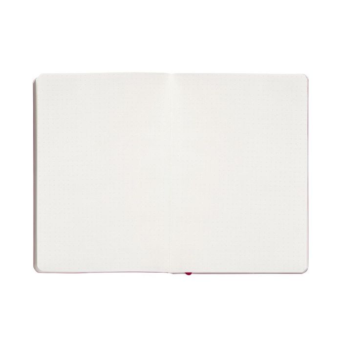 Cuaderno Con Gomilla Antartik Notes Tapa Blanda A5 Hojas Puntos Burdeos 80 Hojas 80 gr Fsc 7